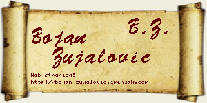 Bojan Zujalović vizit kartica